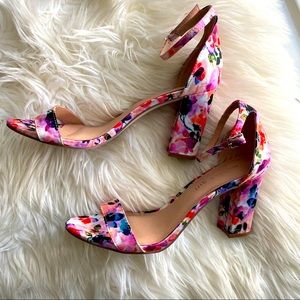 Madden Girl Beella floral two-piece strap sandals